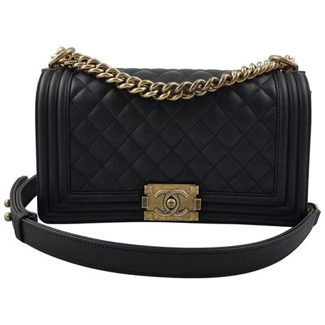 chanel boy bag gold black|chanel boy original.